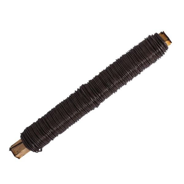Fil floral 0,65 mm Mörkbrun Rulle trä 100 g