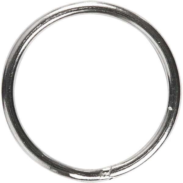 Nyckelring dia 15 mm Metall 10 st