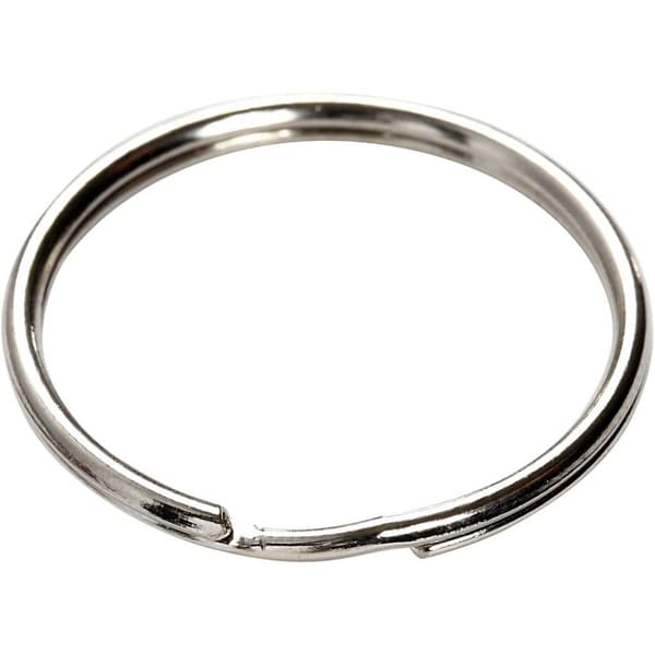 Nøkkelringer, dia. 30 mm, 6 stk./ 1 pk.