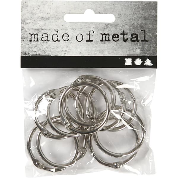 Bokring, dia. 25 mm, tykkelse 2,7 mm, 10 stk./ 1 pk.