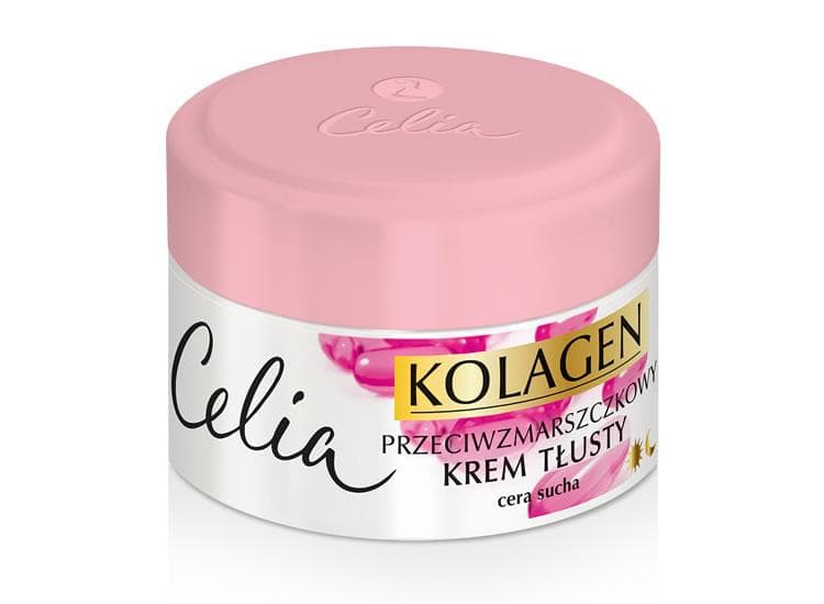 CELIA Collagen anti-wrinkle cream för ansiktet fett Vitamin A & E 50ml