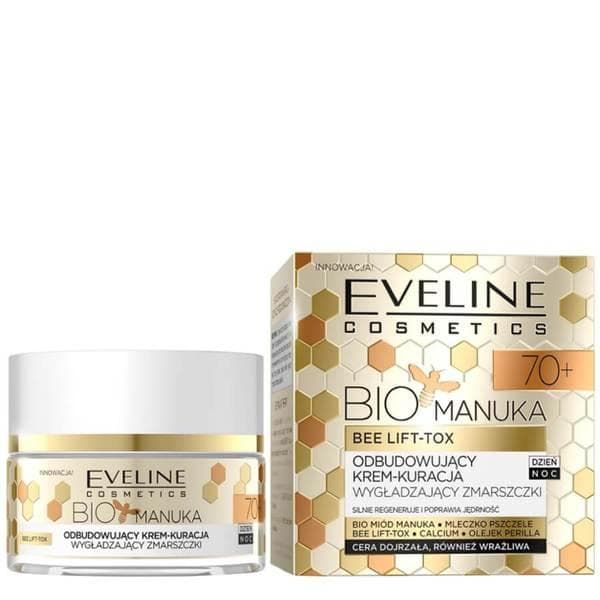 Eveline Bio Manuka 70+ återuppbygga grädde rynkor utjämning behandling på dag och natt 50ml