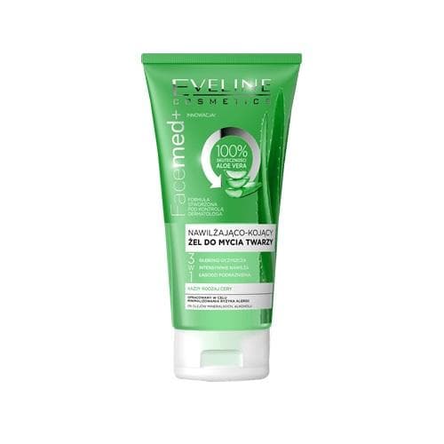 Eveline Facemed + kosteutt puhdistusaine aloe vera kaikille ihotyypeille 150ml Aloe Vera