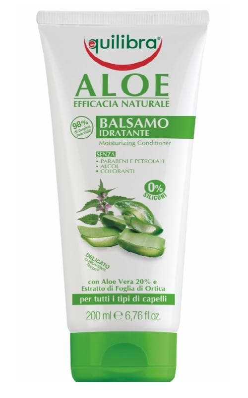 EQUILIBRA_Aloe Balsamo Idratante Moisturizing Conditioner nawilĹĽająca odĹĽywka aloesowa do w�osĂłw Aloe Vera 200ml