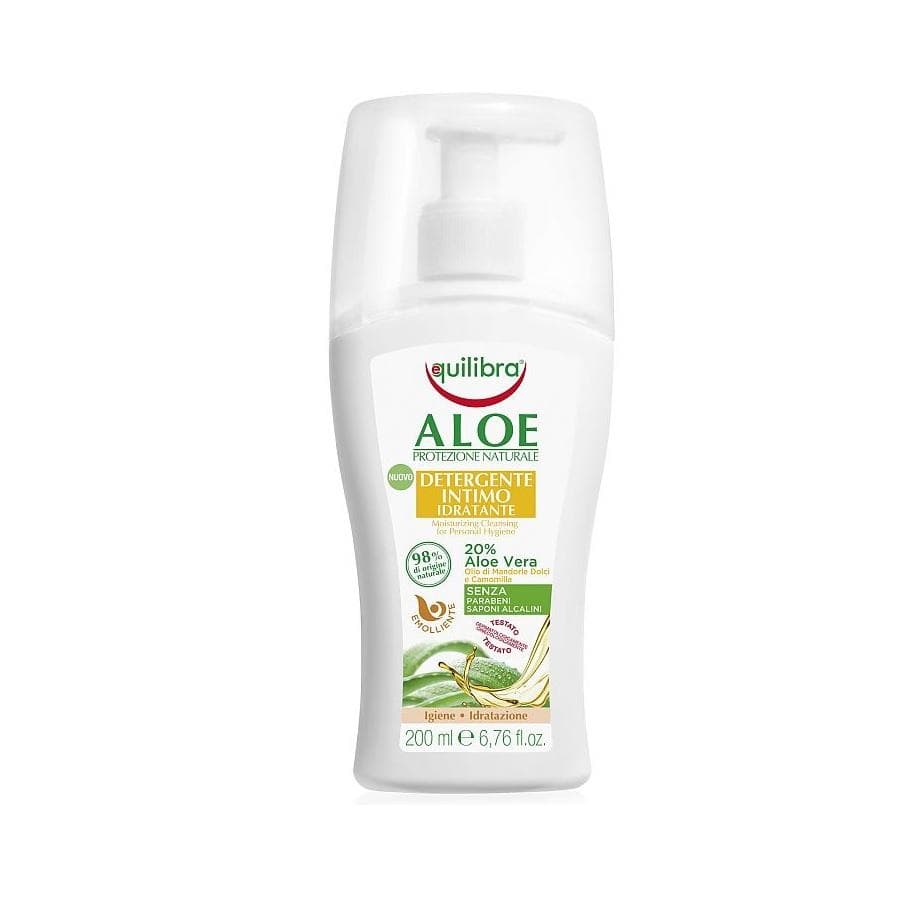 EQUILIBRA_Aloe Moisturizing Cleanser For Personal Hygiene nawilĹĽający ĹĽel do higieny intymnej Aloe Vera 200ml