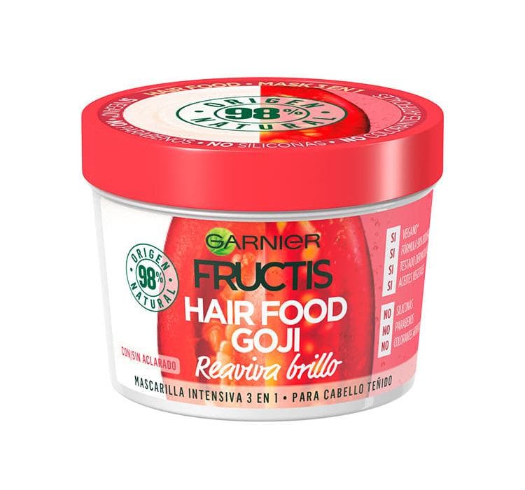 Garnier Fructis Hair Goji Food lämplig glöd hårinpackning 390 ml koloryzowanych