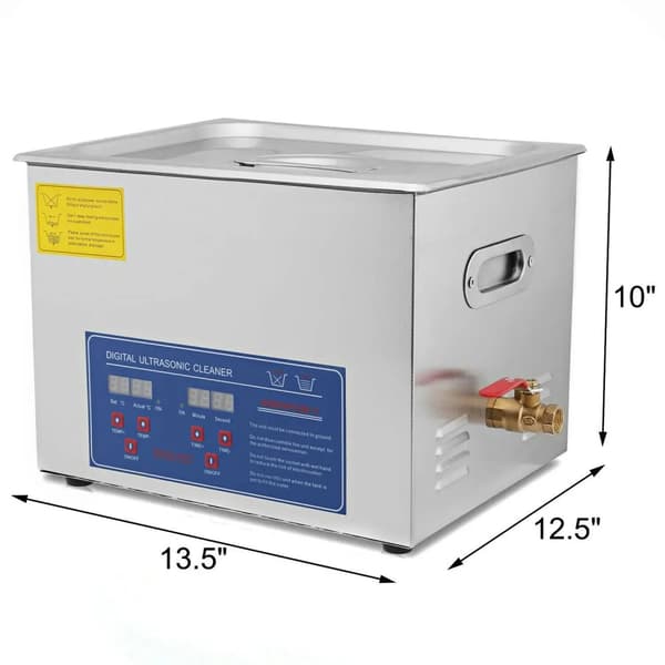 Ultraljudsrengörare, rostfri stålkonstruktion, digital timer, uppvärmningsfunktion,15L