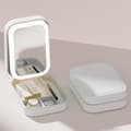 Miniatyrbillede 4 af 6: Bomclap smykkeskrin med LED make-up spejl – trefarvet lys-, opbevarings- og låsefunktion