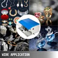 Miniatyrbild 2 av 6: 200W 8000 rpm smyckespolermaskin med ljus- och dammsamlare, kompletta tillbehör, kraftfull motor, låg ljudnivå