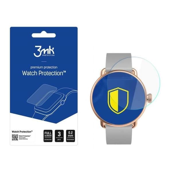 Set med 3 klockskyddsfilmer 3MK Withings ScanWatch - ARC - transparent blå - TU