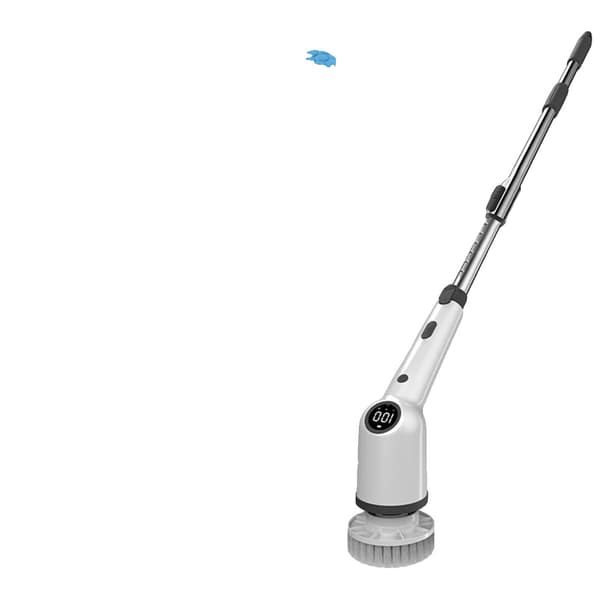 Elektrisk Rengøringsbørste, 8 Udskiftelige Børstehoveder, USB Type-C Opladning,sort