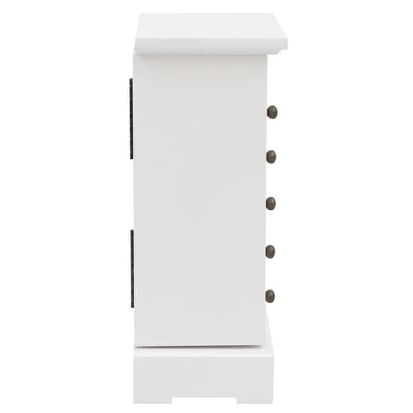 vidaXL smykkeskab med spejl MDF 25 x 13,5 x 34 cm