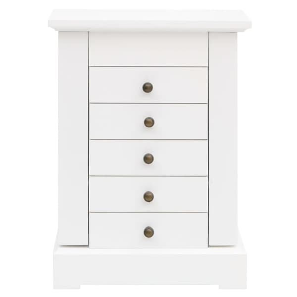 vidaXL Smykkeskrin med speil MDF 25x13,5x34 cm