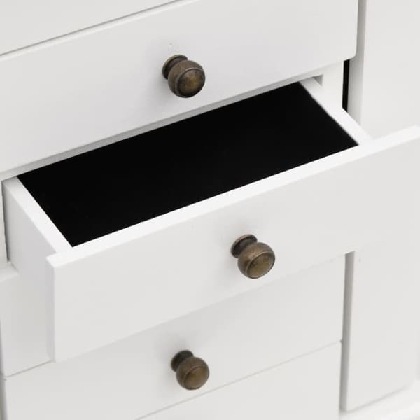 vidaXL Smykkeskrin med speil MDF 25x13,5x34 cm