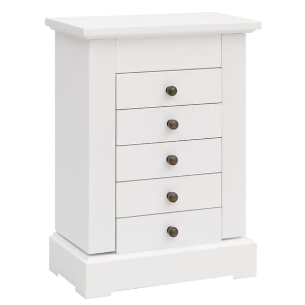vidaXL Smykkeskrin med speil MDF 25x13,5x34 cm