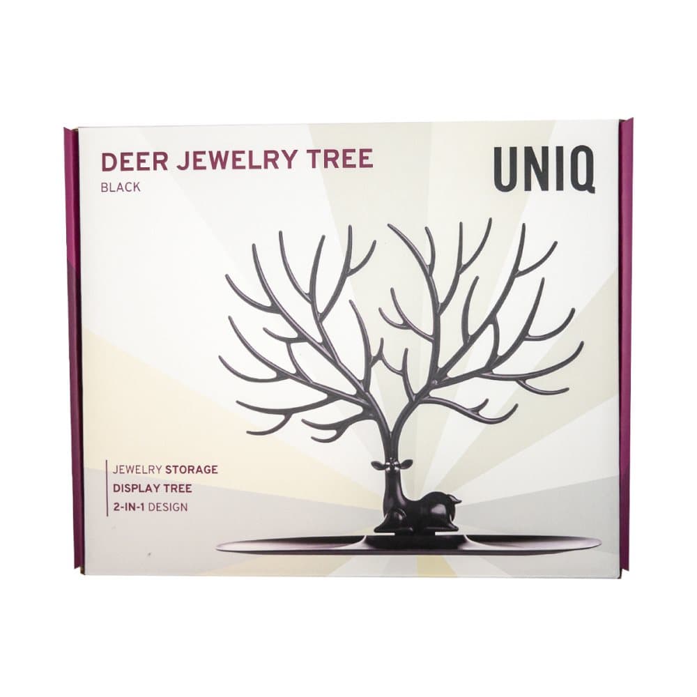 Elegant Oh my Deer smyckesträd - svart