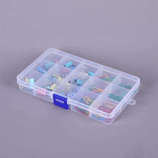 Oppbevaringsboks med 15 rom - 17,4 x 9,8 cm - Organizer