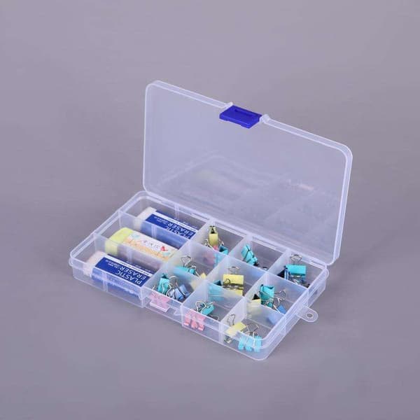 Oppbevaringsboks med 15 rom - 17,4 x 9,8 cm - Organizer