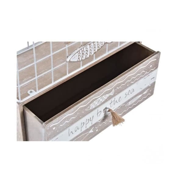 Smyckeskrin DKD Home Decor Fish Metal Wood (26,5 x 10,5 x 28,5 cm)