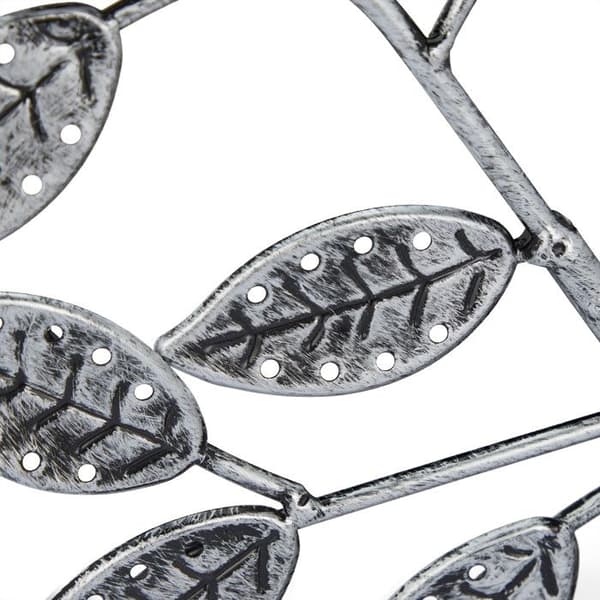 Relaxdays Smyckeställ, med förvaring, örhängeshängare för 68 par, järn, HLP 31x31x8,5 cm, svart/silver.