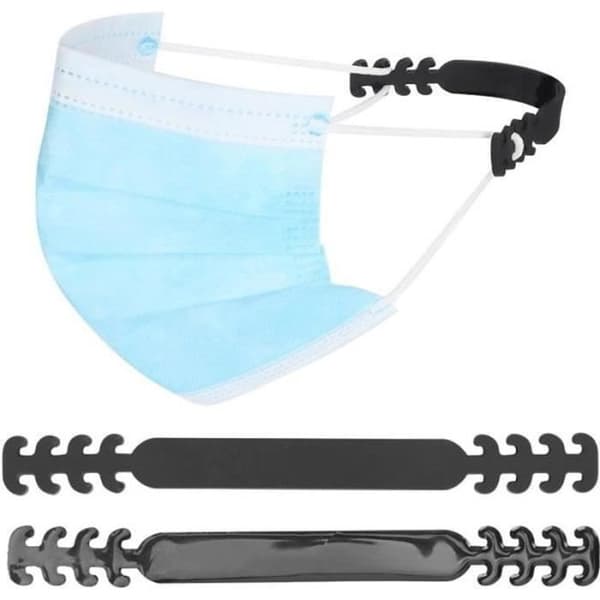YF13603-PUY 30st Anti-Slip Justerbar Gummi Öronförlängningskrok Spänne för mask