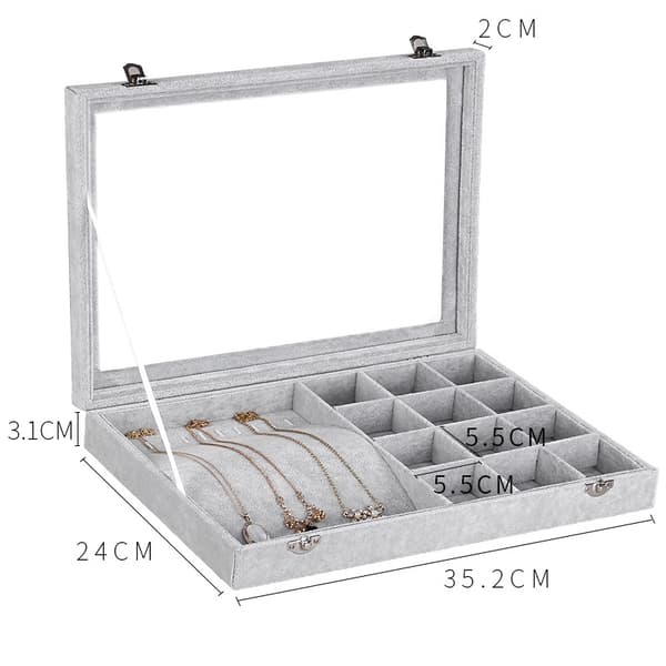 INF Smykker Ringer Øredobber Halskjeder Skuff Showcase Display Organizer