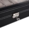 Miniatyrbild 4 av 4: Klockbox - NYHET - 12 klockor - Läder - Silver - Chic