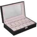 Miniatyrbild 1 av 4: Klockbox - NYHET - 12 klockor - Läder - Silver - Chic