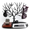 Miniatyrbild 2 av 4: Nordic Style Deer Smyckeshållare Smycken Display Stand Armband Smyckeshållare Grid Halsband Rack Svart An09303
