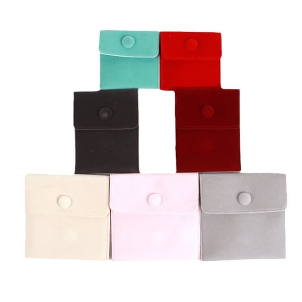 INF 4-pack dammsäkra smycken sammetspåsar