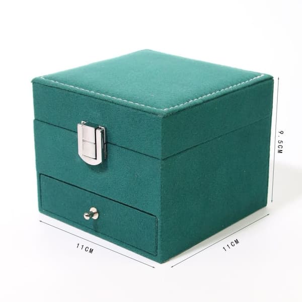 INF High-End Velvet smykkeskrin med gennemsigtigt display