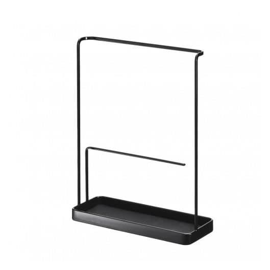 Smyckes- och glasögonförvaring - Yamazaki - Svart - Glänsande metall - 2 nivåer - 19.8x7.2x25.5cm