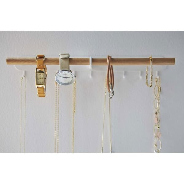 Smyckesställ - YAMAZAKI - Tosca - Stål - Trä - Vit