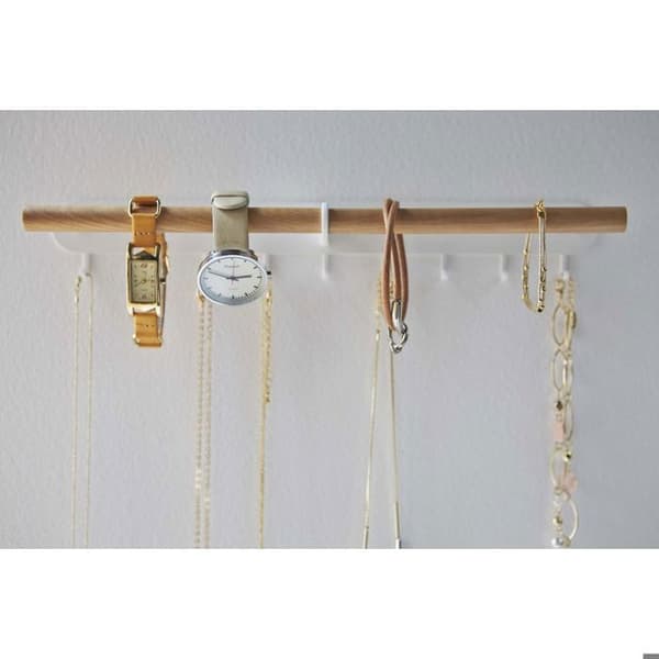 Smyckesställ - YAMAZAKI - Tosca - Stål - Trä - Vit