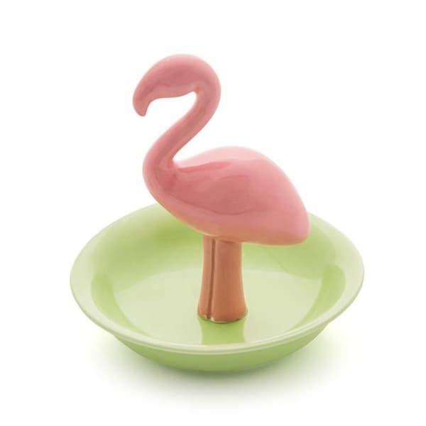 Porte-Bagues - Balvi - Flamant - Rosa - Grön - Elegant smyckeshållare