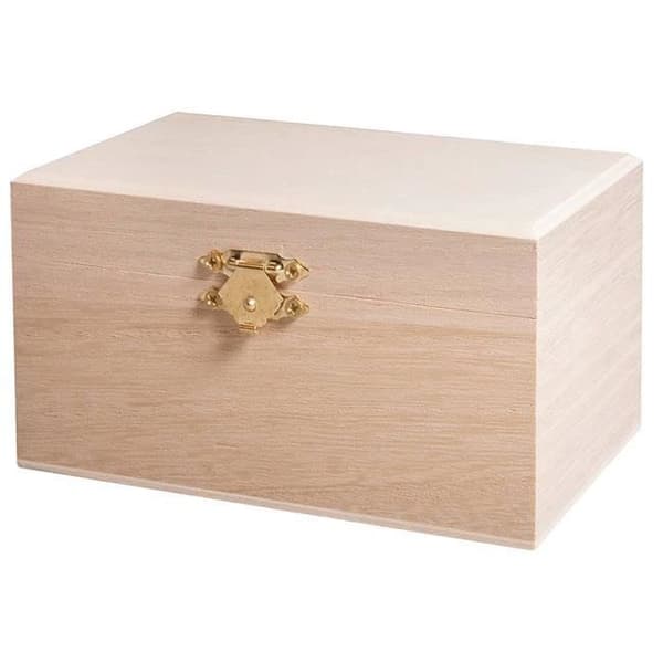 Träbox - RAYHER - Anpassningsbar - Unisex - Perfekt för dekoration - Naturligt trä