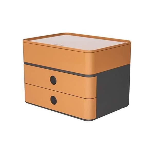 HAN 1100-83 SMART-BOX PLUS ALLISON Design lådlåda med 2 lådor och redskapslåda karamellbrun