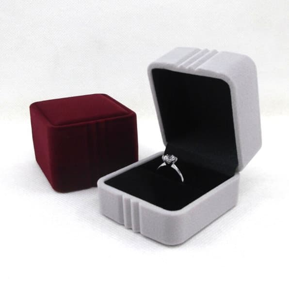 INF Lyxigt Smyckeskrin Set - 2-pack Ringförvaring i Sammet