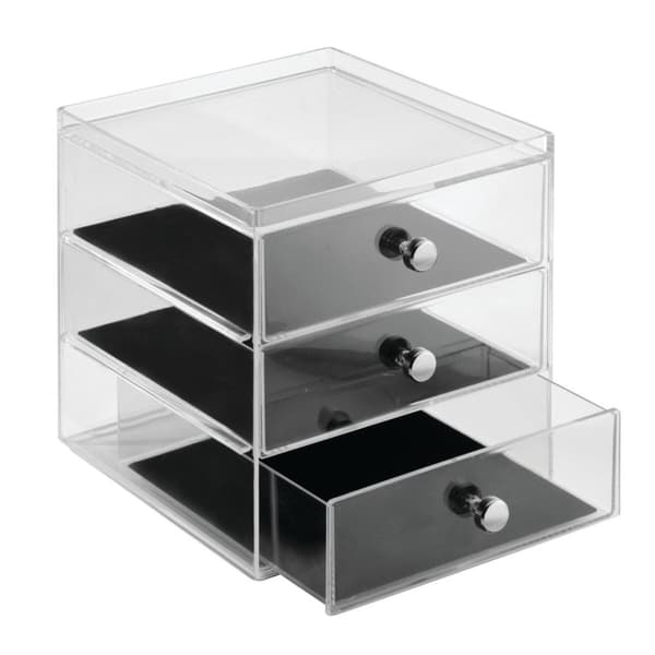 Transparent smyckeskrin 3 nivåer