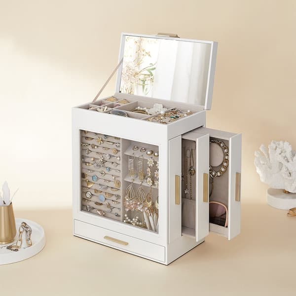 Boîte à bijoux blanc - H32 cm