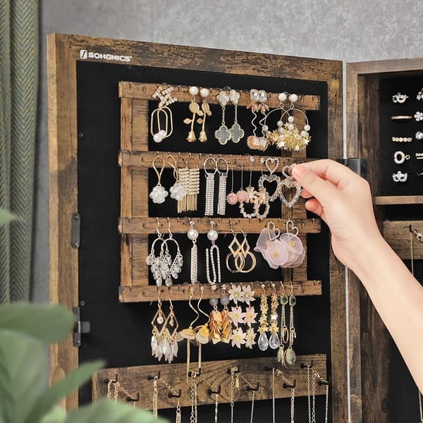 Smyckesbox - Hanging - Vintage Brown