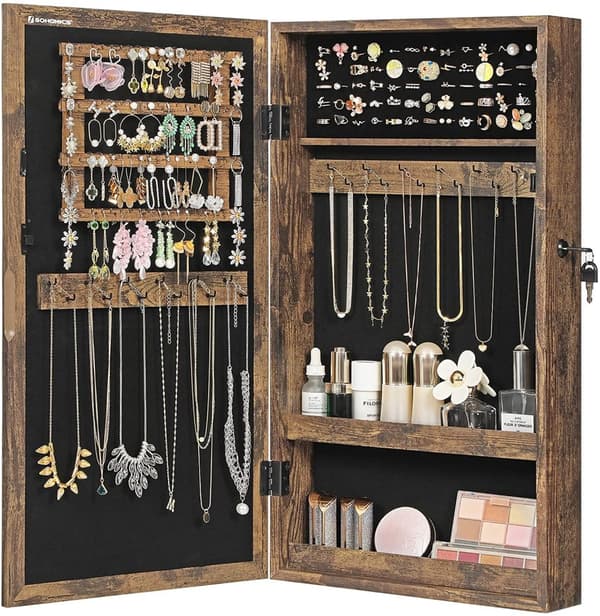 Smyckesbox - Hanging - Vintage Brown