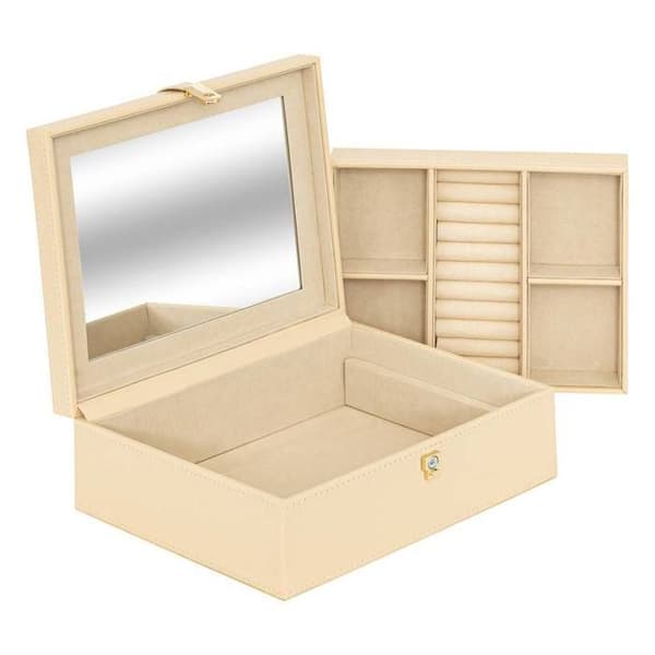 Hanifa beige smyckeskrin L235cm - Atmosphera inredare