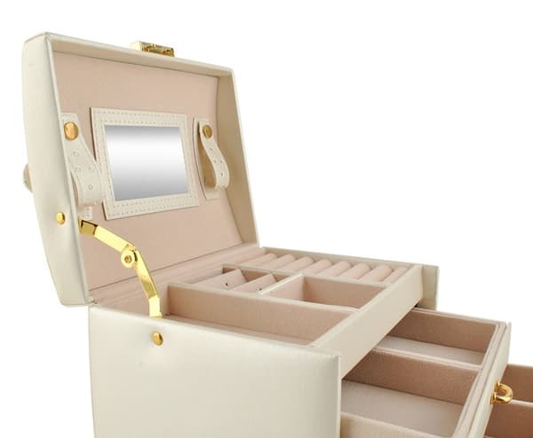 Elegant smykkeskrin Beige