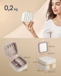 Miniatyrbillede 5 af 6: Songmics Home Anah Collection - Smykkekasser Wolk White