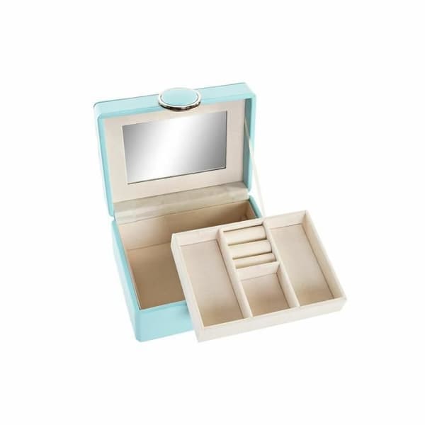 smyckeskrin 23 x 17 x 10 cm grön polyuretan trä mdf