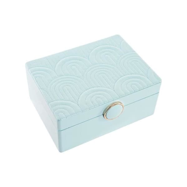 smyckeskrin 17 x 13 x 8,5 cm grön polyuretan trä mdf