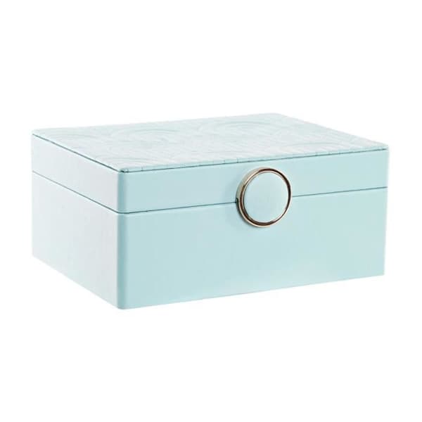 smyckeskrin 17 x 13 x 8,5 cm grön polyuretan trä mdf