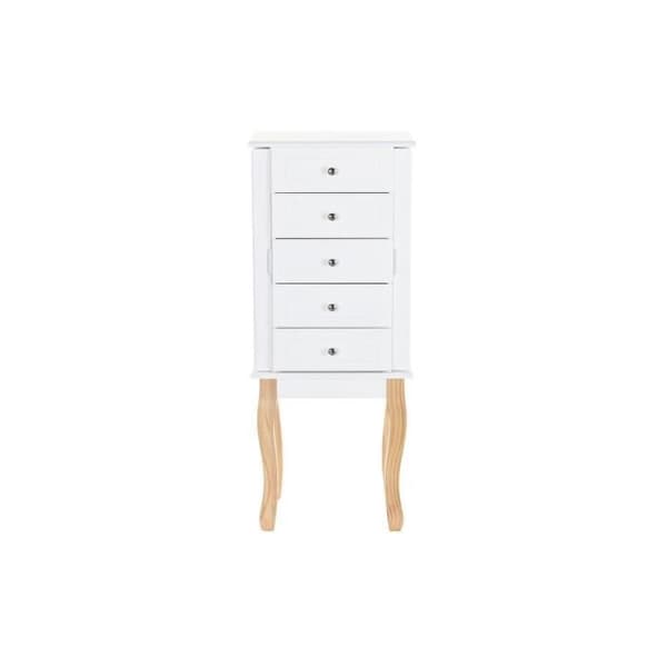 romantisk mdf spegel smyckeshållare (37 x 27 x 90 cm)