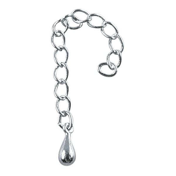Ett smyckeskrin - Rayher smyckesetui - 22-330-22 - Regulator med stav, kedje Förlängare silver, 2 st 6 cm, 2233022